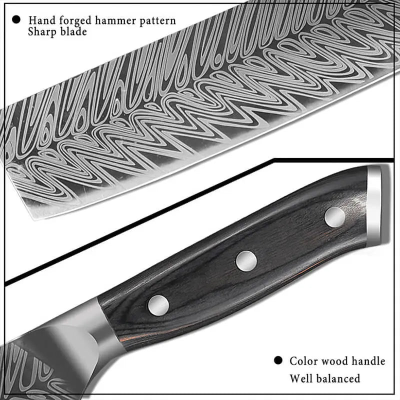 Durable Nakiri knife for kitchen efficiency.