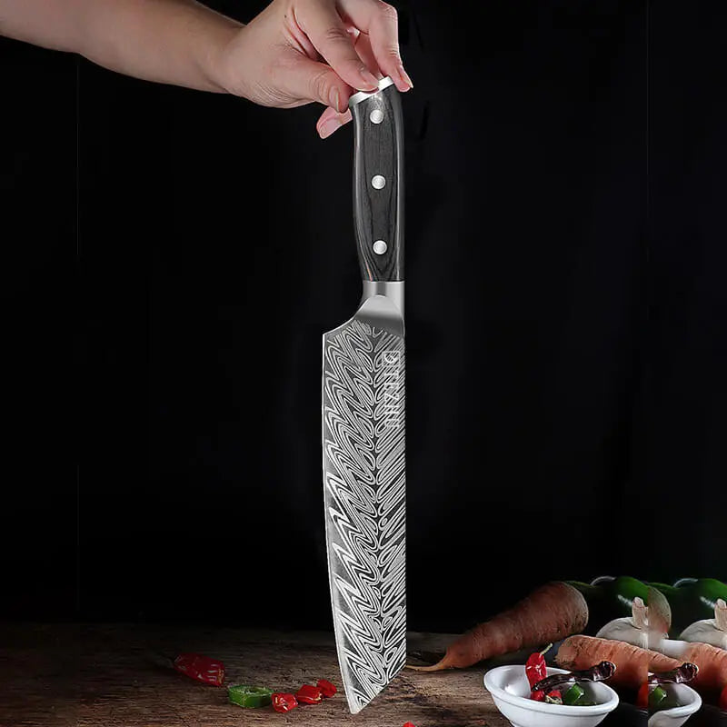 Ergonomic  knife for comfortable grip.