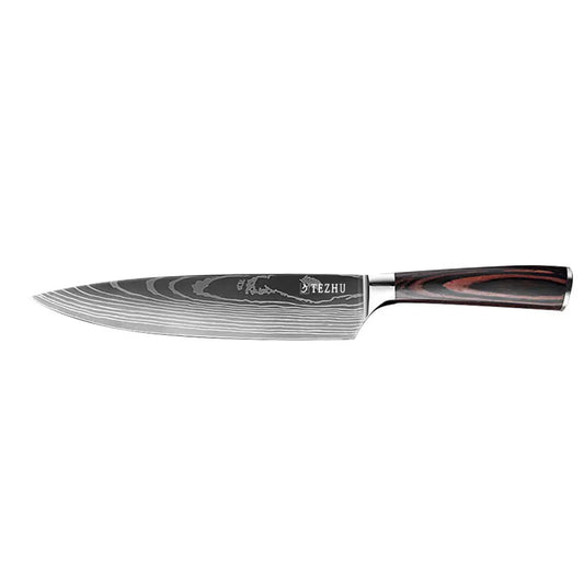 TEZHU chef's knife is lighter and less fatigue-prone than comparable European-style chef's knives.