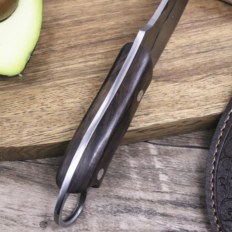 Kocpudu Fruit Knife, 3 Sharp and Durable Fruit Knife Small, Exquisite and  Beautiful, Rubber-plastic Leather Handle, with Scabbard, Suitable for Most