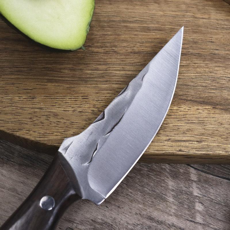 Fruit Knife with Brown Wooden Cover