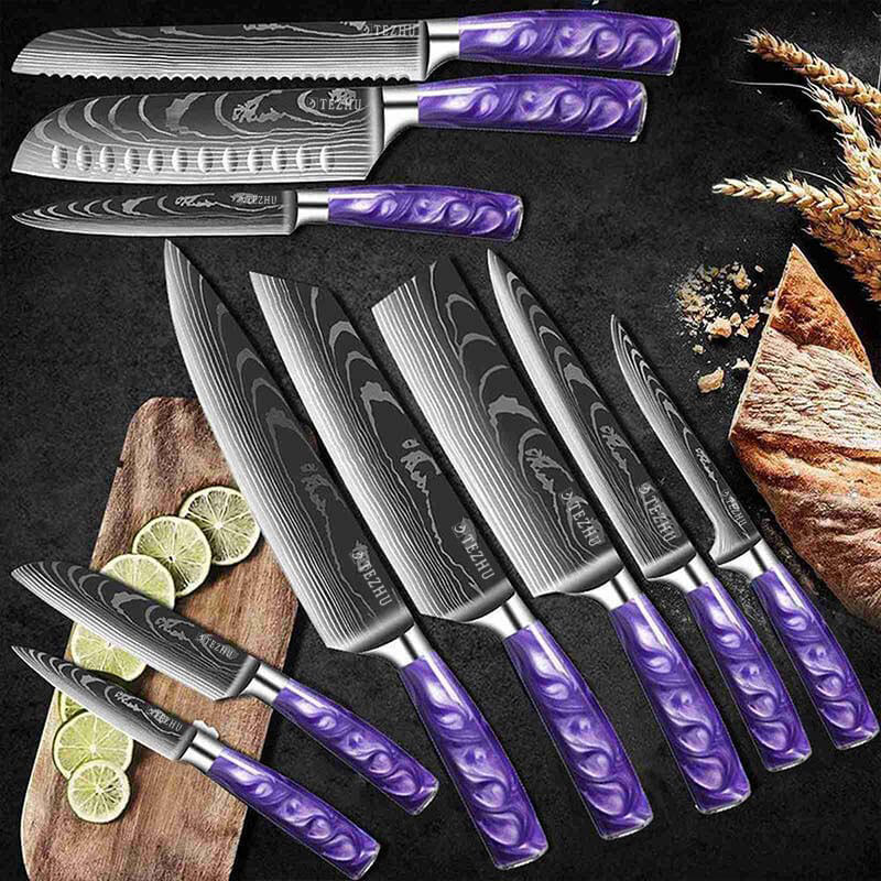 best purple kitchen knife in TEZHU.